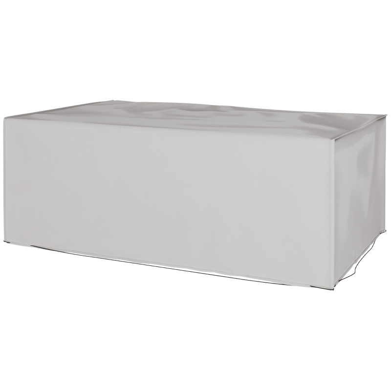 Outsunny Hoes voor tuinmeubelen Winterbestendig Waterdicht Bescherming Anti-UV Zeil 600D Oxford 210 x 140 x 80 cm Grijs