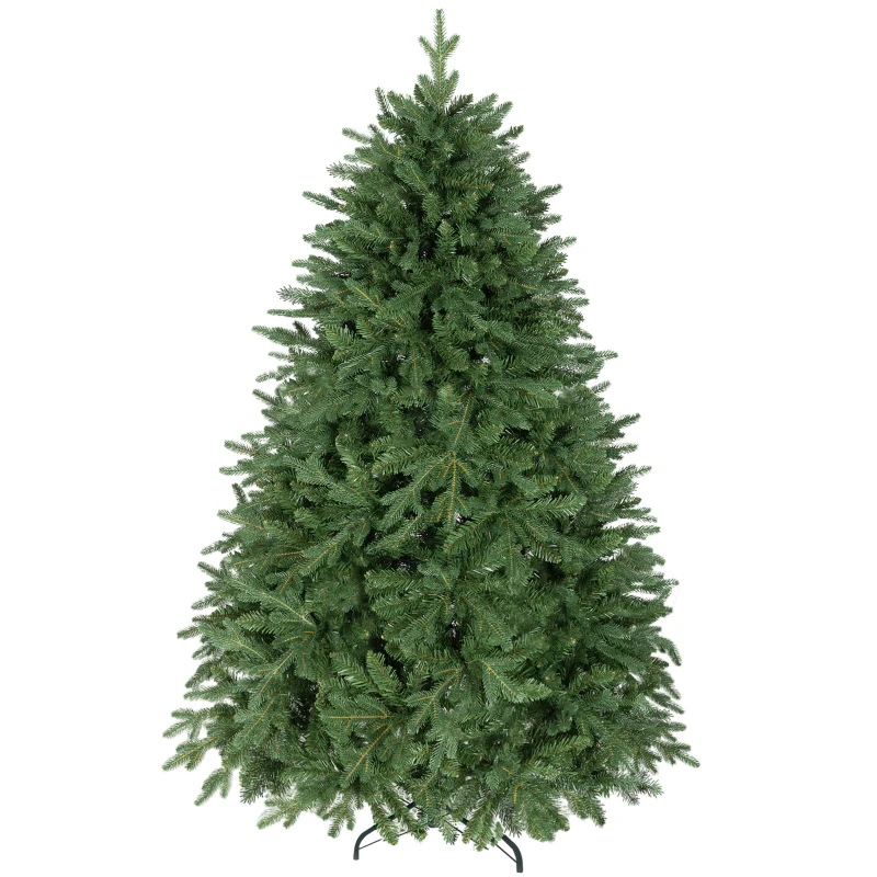 HOMCOM Kunstkerstboom 180 cm, dennenlook met 3026 uiteinden – voor binnen
