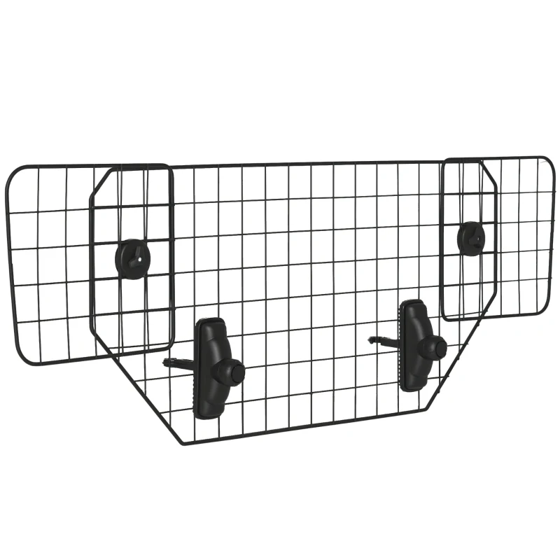 PawHut veiligheidshek auto zwart 120 x 40,5 cm