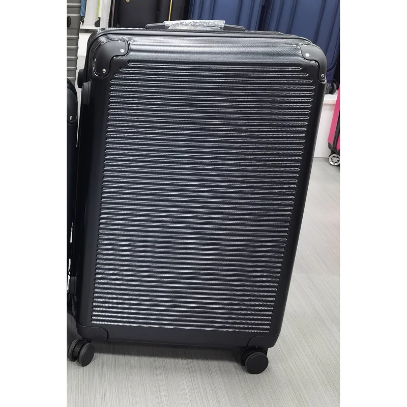 HOMCOM Maleta rígida grande 103 L, equipaje expandible ABS con 4 ruedas giratorias, esquinas protectoras, 77x50x30 cm, negro