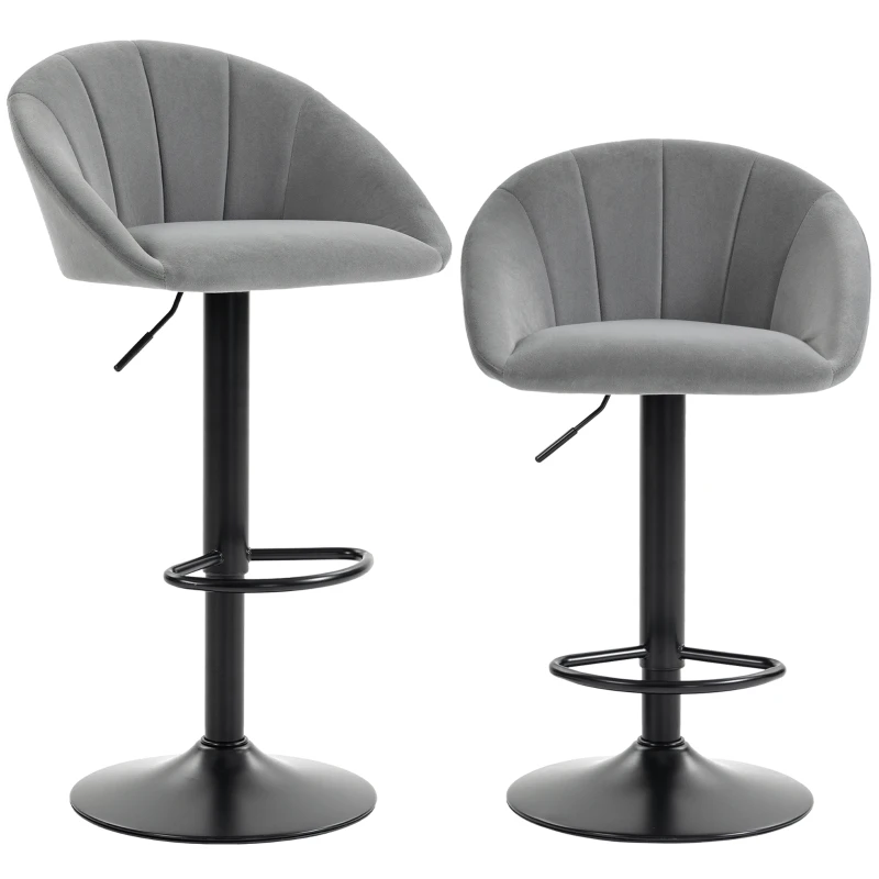 HOMCOM stool counter backs