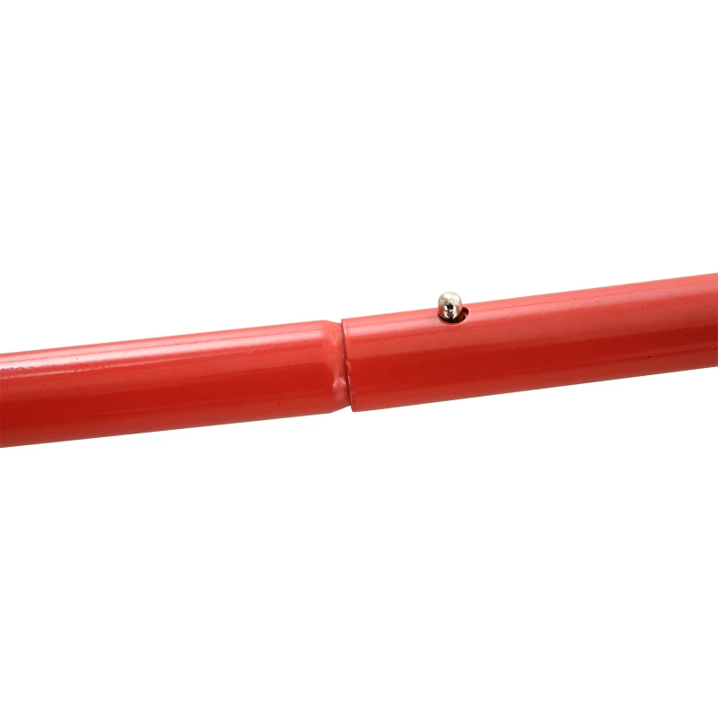 HOMCOM Filet de rebond de football, rebondisseur de football, angle réglables, accessoires de fixation fournies, rouge, blanc