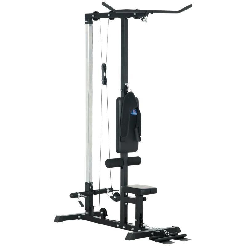 Station de musculation - Aosom.fr x FFHandball - Station à Poulie, tirage poitrine, banc de musculation Musculation