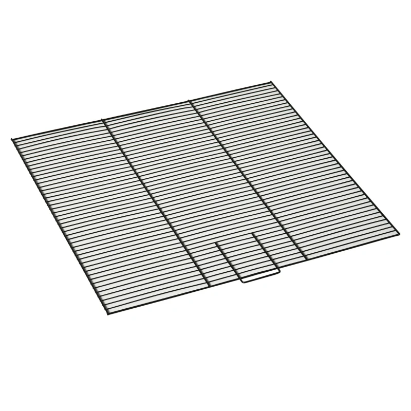 PawHut Grande Cage à Oiseaux sur pied double avec mangeoires perchoirs plateau amovible roulettes - Dim. 51,5L x 50l x 140H cm