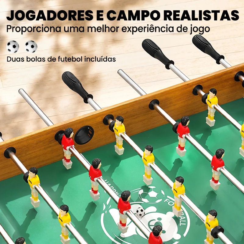 HOMCOM Matraquilho para Crianças acima de 7 Anos com 2 Bolas 8 Hastes 2 Marcadores de Pontos 22 Jogadores 118x104x69cm Multicor