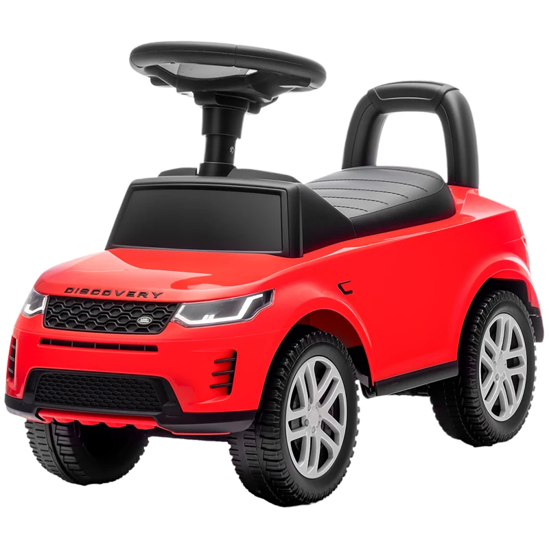AIYAPLAY Carro Andador para Crianças  com Licença de Land Rover com Armazenamento Buzina Sons de Motor 65,5x28x42 cm Vermelho