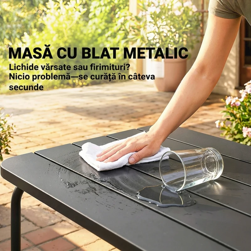 Outsunny Set Grădină Ratan 4 Piese, Canapea 2 Locuri, 2 Fotolii, Măsuță Metal, Cadru Oțel, Bej Gri Deschis