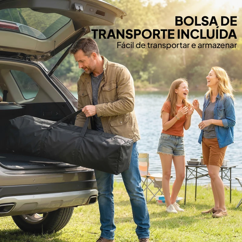 Outsunny Tenda Dobrável 3x3 m Pop-up com UPF50+ 4 Laterais Removíveis Altura Ajustável e Bolsa de Transporte Verde
