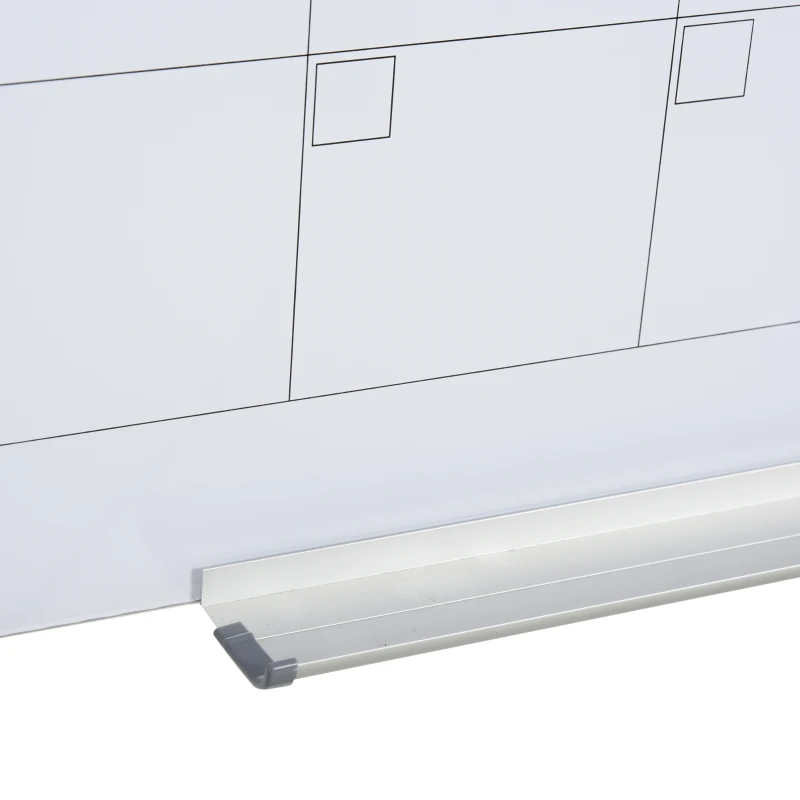 Vinsetto Whiteboard Kalender 90 x 60cm Wandkalender mit Stiftablage Trocken Abwischbar Wochenplaner mit 4 Stifte, Radierer, Monatskalender für Büro Schule Küche Zuhause