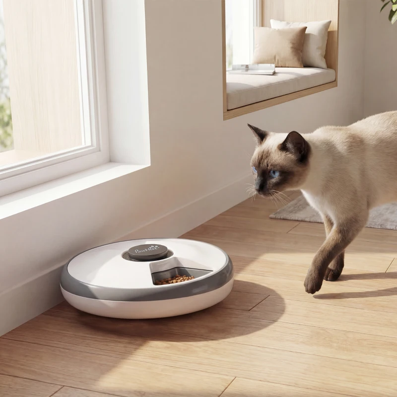PawHut distribuitor automat cu timer