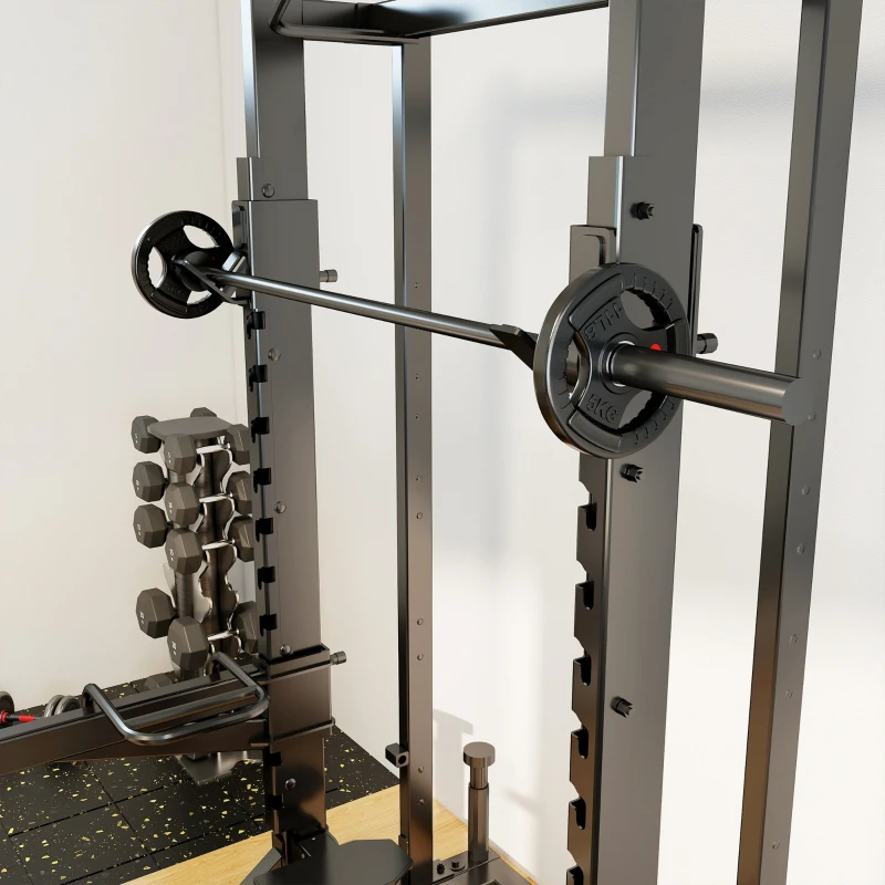 SPORTNOW Disques de Poids en Acier 10 kg, Finition PVC, Plaques de Poids 2 x 5 kg, 3 Poignées, Trous de Ø 50 mm, Noir