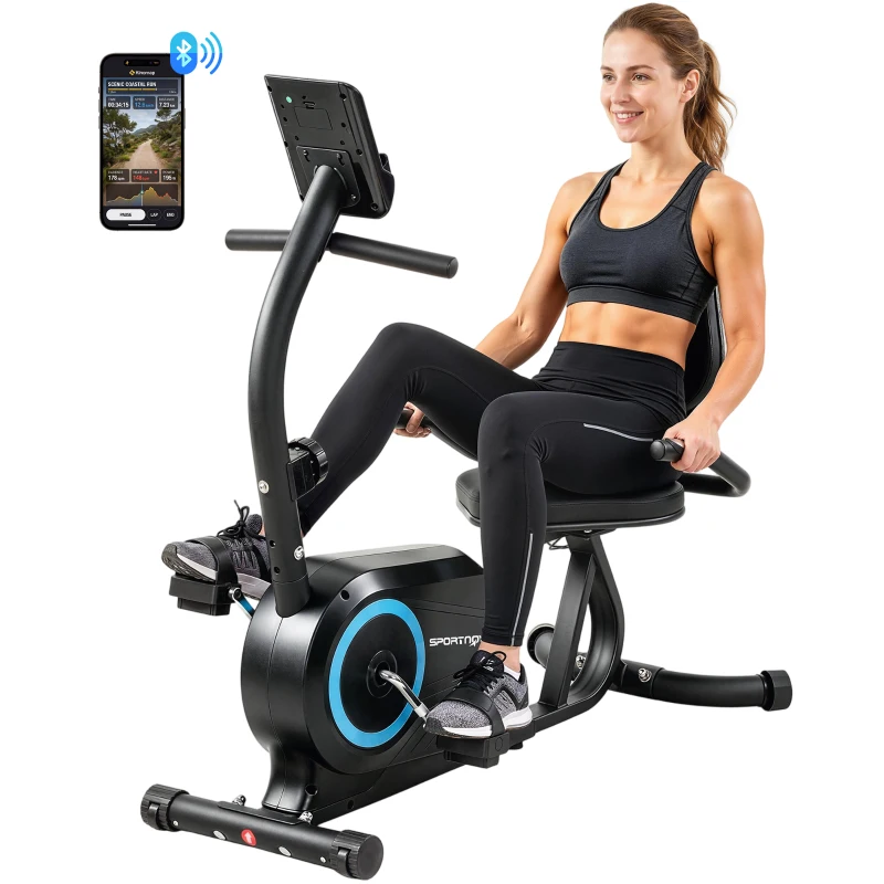 SPORTNOW bicicletă orizontală recumbentă pentru uz casnic