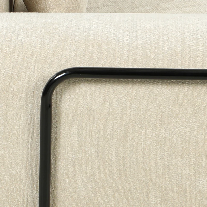 HOMCOM Canapé-Lit Pliable 245 cm, Canapé Compressé 3 Places Modulaire en Chenille avec Assise large, 3 Coussins, Beige