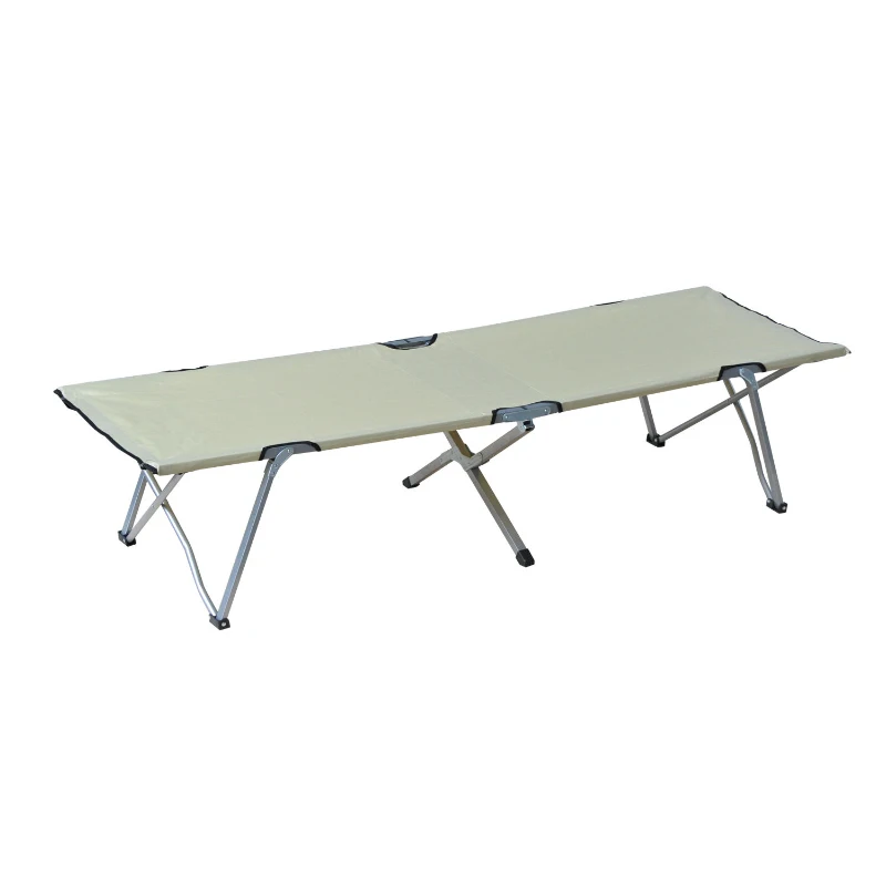 Outsunny Campingbett Feldbett Klappbett Liege inkl. Tasche 193x64x40cm (Beige)