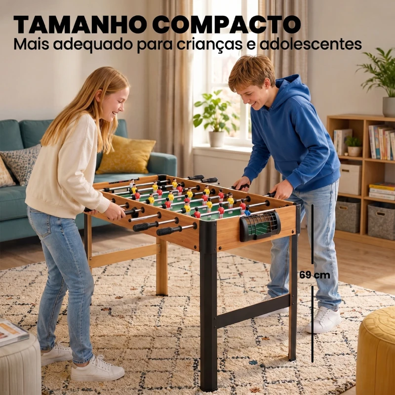 HOMCOM Matraquilho para Crianças acima de 7 Anos com 2 Bolas 8 Hastes 2 Marcadores de Pontos 22 Jogadores 118x104x69cm Multicor