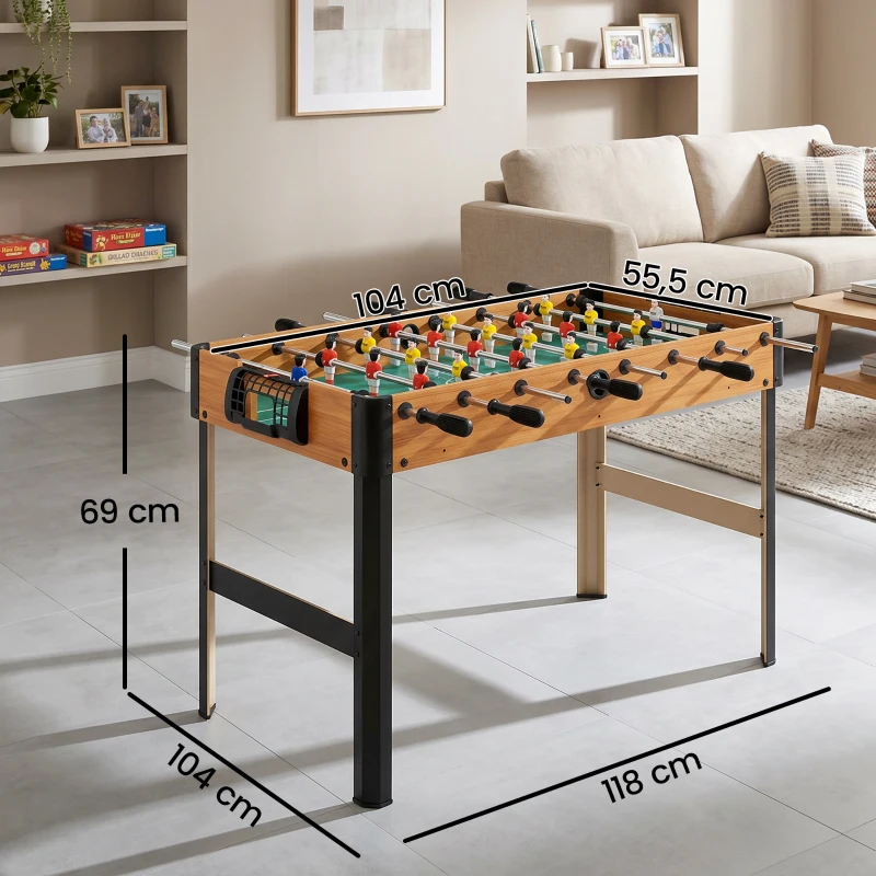 HOMCOM Matraquilho para Crianças acima de 7 Anos com 2 Bolas 8 Hastes 2 Marcadores de Pontos 22 Jogadores 118x104x69cm Multicor