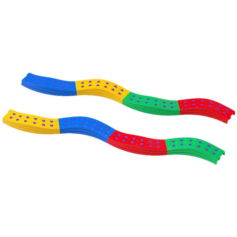 AIYAPLAY Traves de Equilíbrio para Crianças Jogo de Equilíbrio de 8 Peças em Forma de Arco Base Antiderrapante  Ø125x8 cm Multicor