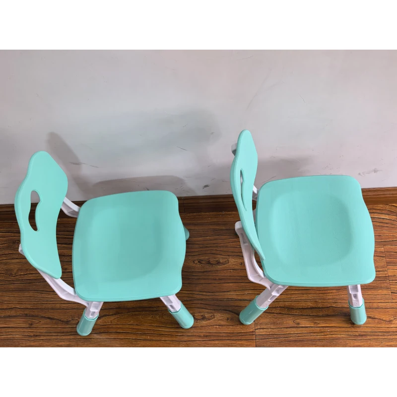 AIYAPLAY Schreibtischstuhl Kinder 2er Set, 26-30cm höhenverstellbar ergonomischer Rückenlehne armlose für 1,5–8 Jahren Grün