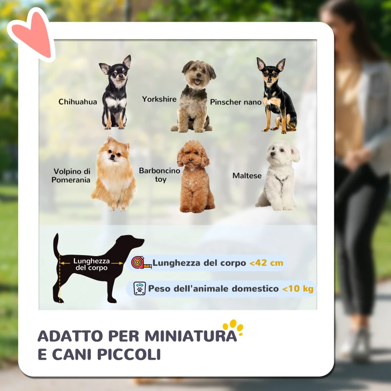 PawHut Passeggino per Cani con Cesto, Cuscino e 2 Guinzagli, in Acciaio e Tessuto Oxford, 81x48x99 cm, Nero e Blu Scuro