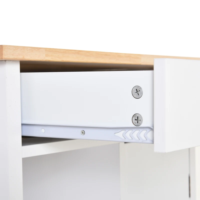 HOMCOM Carucior bucatarie / carucior servire, din lemn, 66x39,5x86,5cm(m-12)