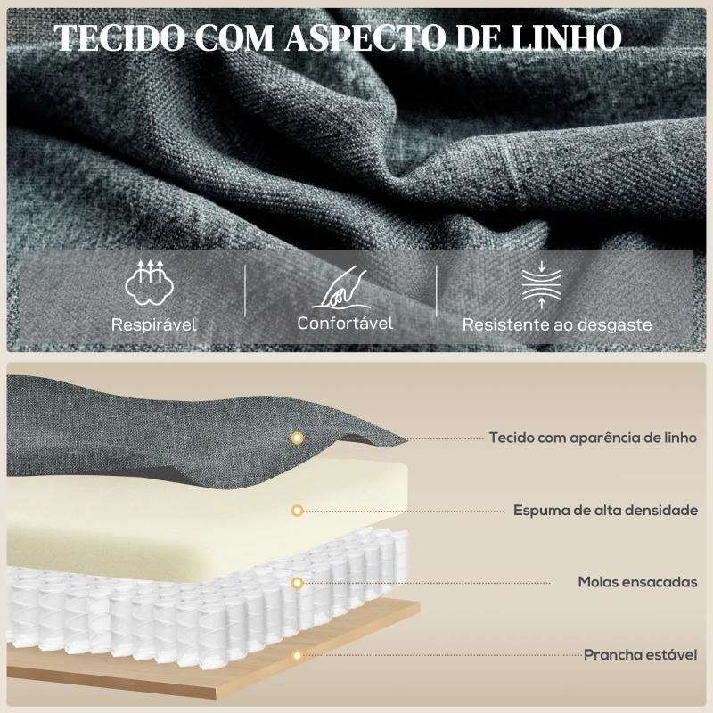 HOMCOM Poltrona Relax Reclinável Elétrica Elevatória com Massagem Vibratória e Calor, Comando à Distância, Cinzento