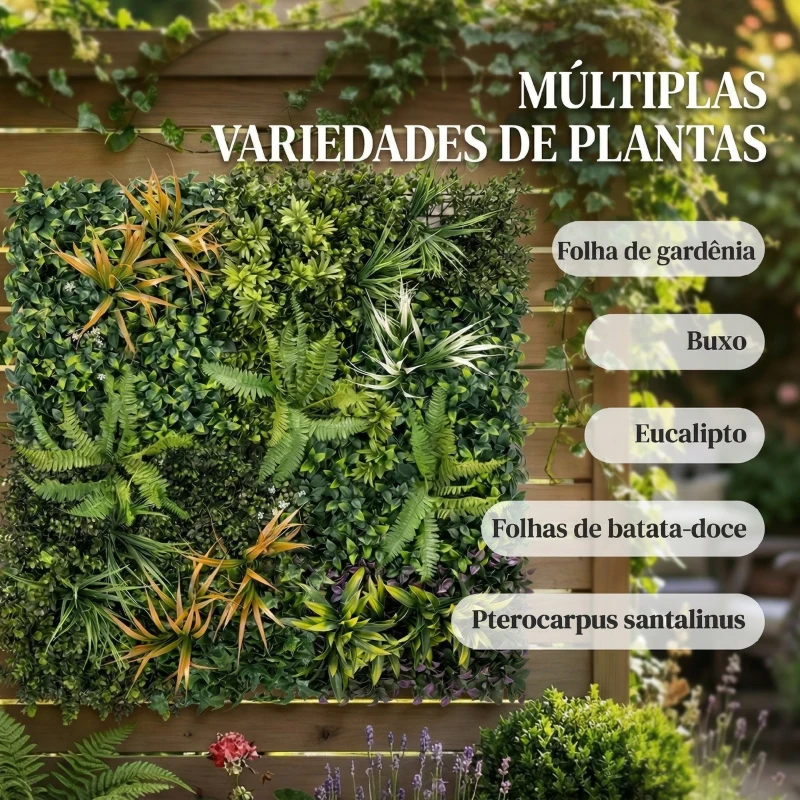 Outsunny Sebe Artificial para Ocultação de Jardim em Rolo 1x1 m Vedação de Privacidade de Hera Artificial para Varanda Exterior
