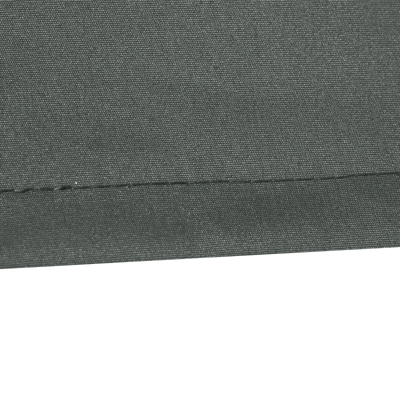Outsunny Teto de Substituição para Toldo 382x240 cm Lona para Toldo com Dobras Proteção UV Impermeável para Pátio Cinzento