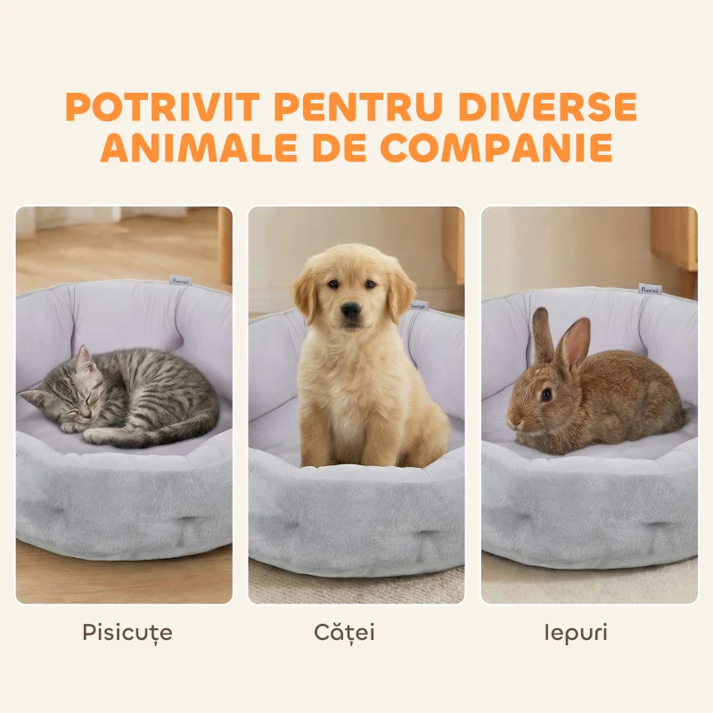 PawHut exterior pat cuib rotund confortabil