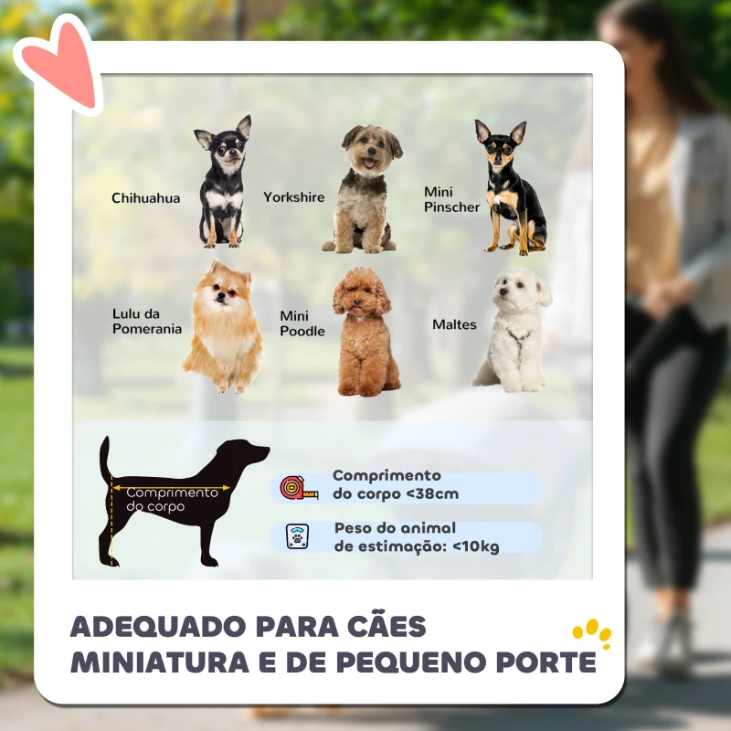 PawHut Carrinho para Animais de Estimação com Capota Ajustável e Cesta de Armazenamento 80x44,5x97 cm Cinzento Claro