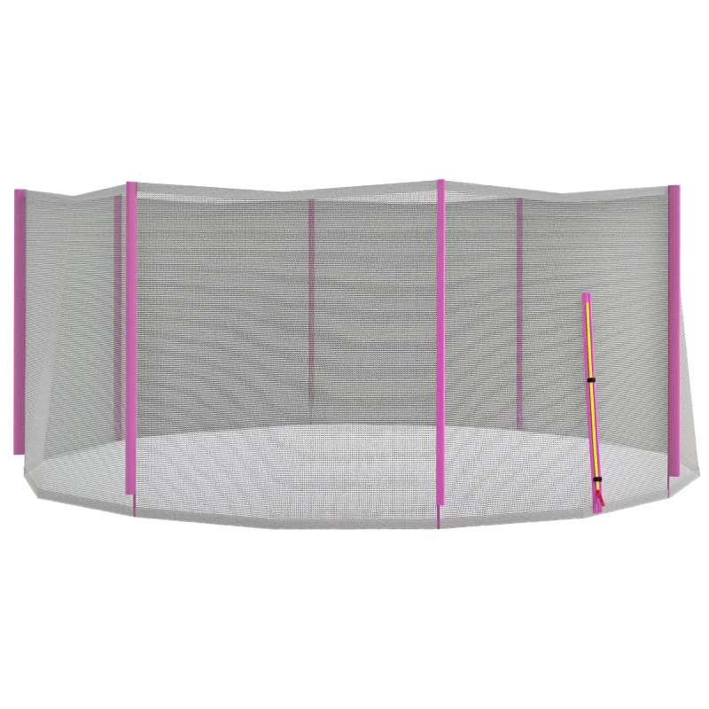 SPORTNOW Plasa de siguranta pentru trambulina 366cm, Roz