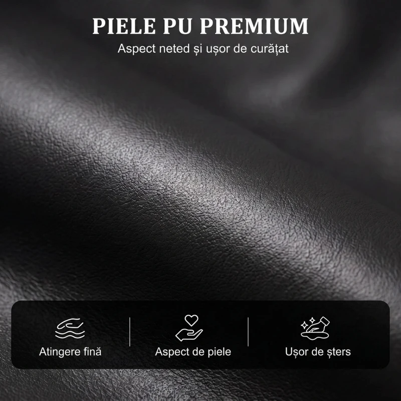 HOMCOM Fotoliu Relax Reclinabil Manual 155° cu Suport pentru Picioare, din Piele Ecologică PU, pentru Living și Dormitor, 69x91x100 cm, Negru