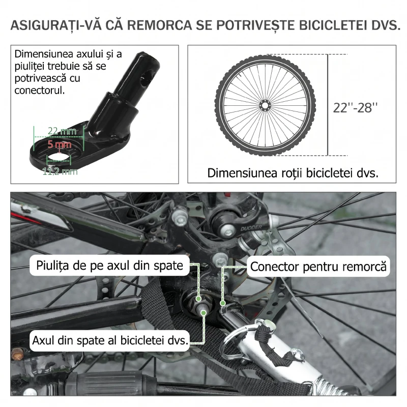 PawHut Remorcă 3 în 1 pentru câini cu căsuță detașabilă și steguleț pentru câini de talie mică, gri