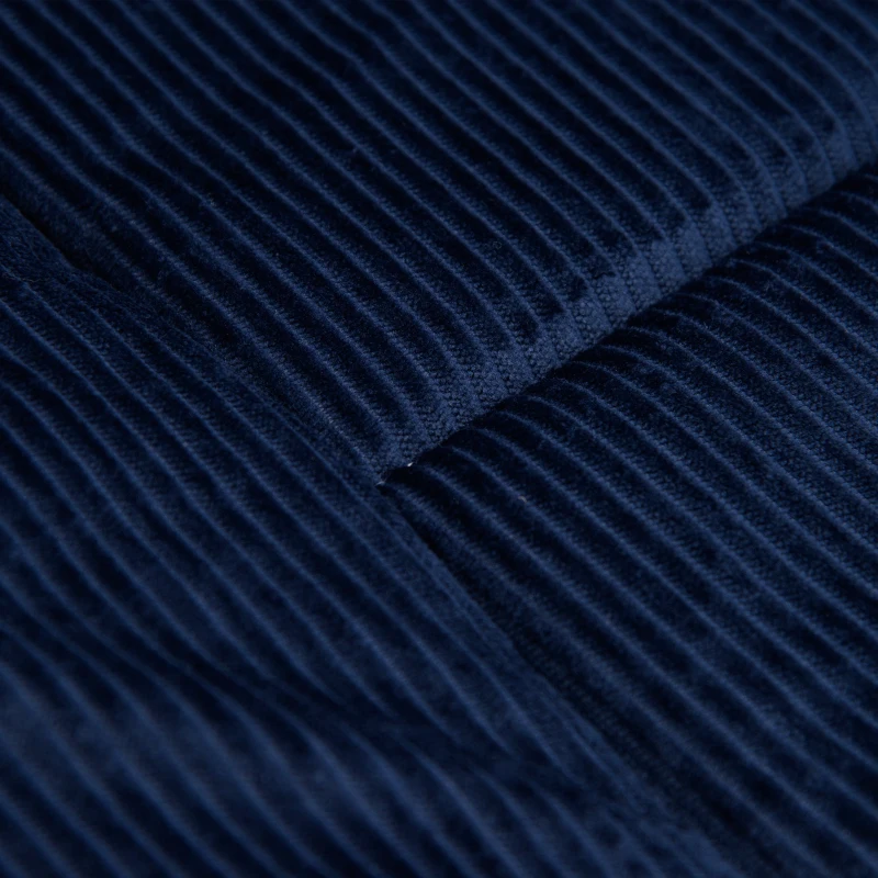 Outsunny Cama de Campismo Dobrável com Almofada Bolso Lateral e Bolsa de Transporte 188x64,5x53 cm Preto e Azul Escuro