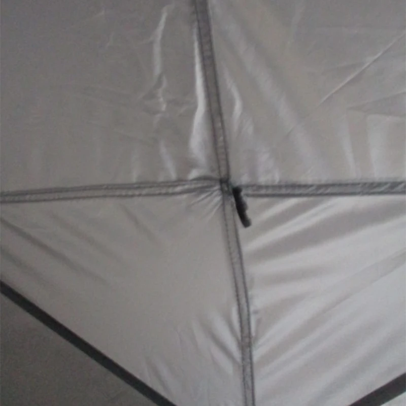 Outsunny Cort de camping pentru 2-3 persoane cu verandă, 210x210x150cm, gri și alb
