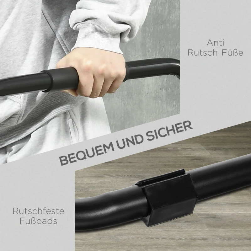 HOMCOM Dip Barren Dipstation bis 120 kg belastbar Fitnessgeräte für Zuhause Parallettes Calisthenics Equipment für Krafttraining