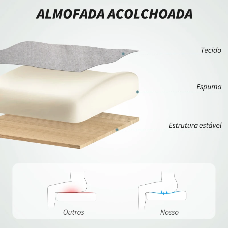 HOMCOM Cadeira de Escritório com Massagem Aquecimento Apoios de Braços Rebatíveis e Controlo Remoto 66x67x113-121 cm Cinzento
