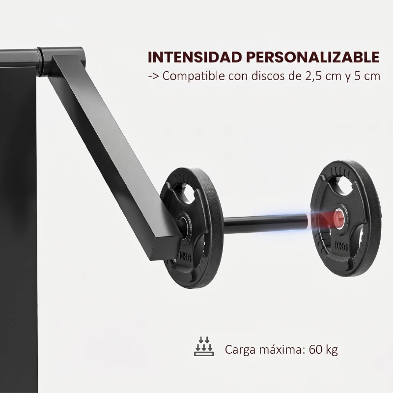SPORTNOW Máquina de Bíceps y Tríceps 2 en 1 Banco de Curl Predicador con Asiento Ajustable en Altura para Gimnasio Casa