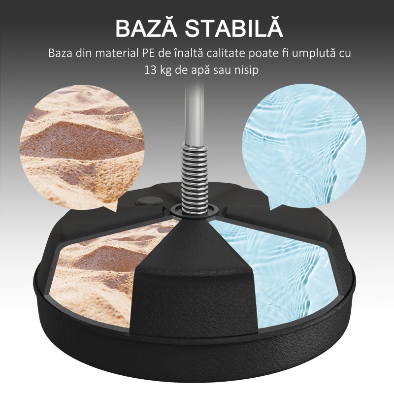 HOMCOM Punching Ball de Podea cu Înălțime Reglabilă, Mănuși și Bază Reîncărcabilă, 43x43x126-144 cm, Roșu și Alb