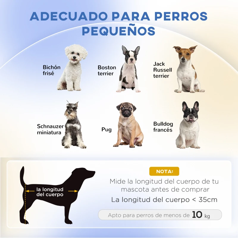 PawHut Sofá para Mascotas Sofá para Perros Pequeños y Medianos Asiento Acolchado Cómodo 74x48,5x31 cm Marrón