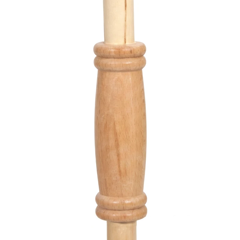 AIYAPLAY Hobby Horse with Wood Wheels, Stick Horse with Grip Handle, Hoofbeats Neighing, Gift for Imaginative Play, 95 cm, White