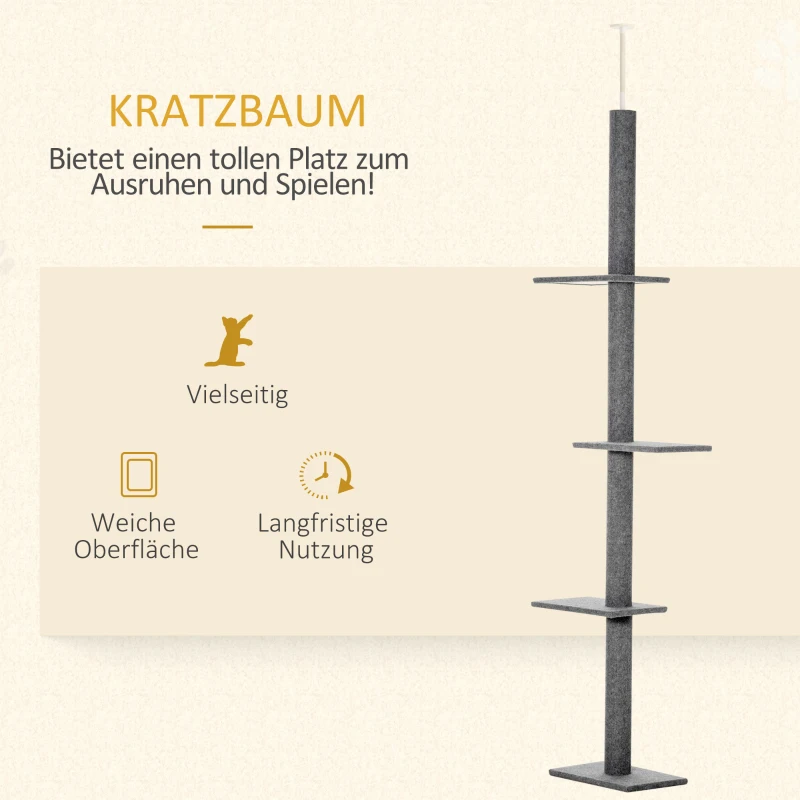 PawHut krabpaal 43cm x 27cm x 228cm