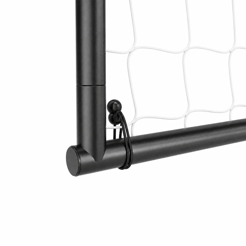 SPORTNOW Football Goal, 10 x 6.5ft Football Net with Ground Stakes and Metal Frame, Training Equipment for Indoor Outdoor Play