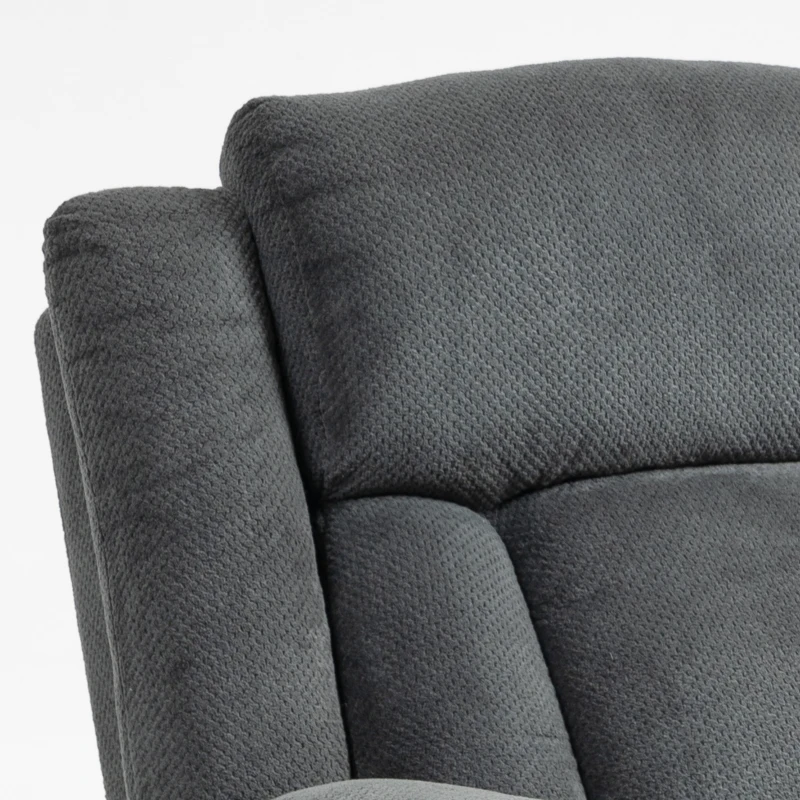 HOMCOM Relaxfauteuil met trilmassage en verwarming, handmatig verstelbare draaifauteuil met schommelfunctie en pocketvering, grijs