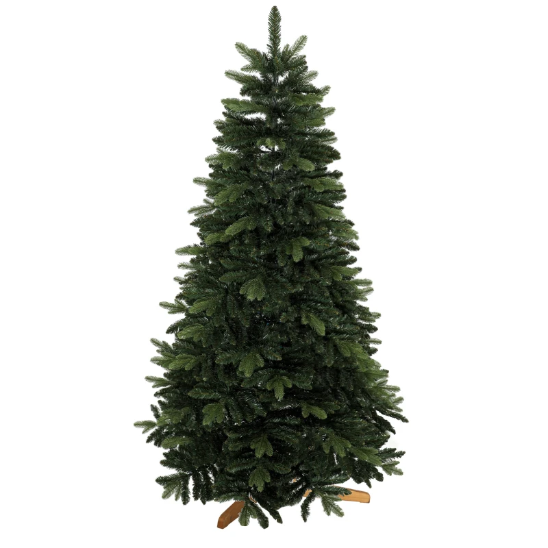 HOMCOM Brad artificial de Crăciun tip brad nobil, 961 ramuri, 180 cm, verde