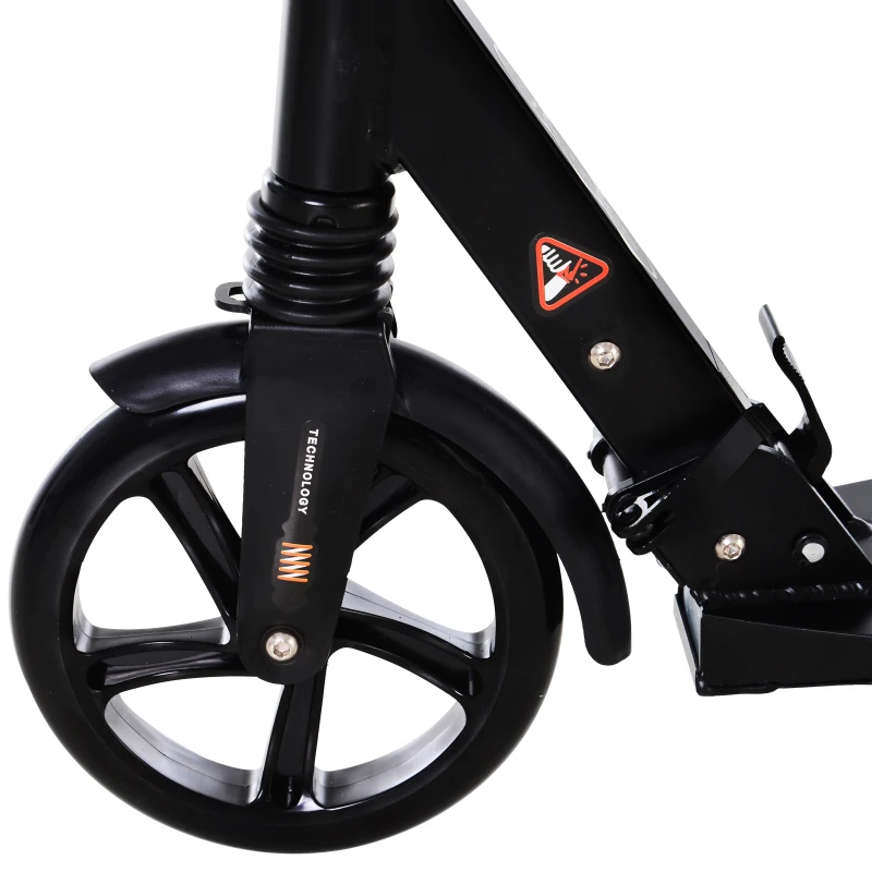 HOMCOM Patinete Eléctrico para Mayores de 14 Años E-Scooter Plegable Manillar Ajustable 12 km/h Batería Recargable 22,6V Monopatín 150W Carga 100kg