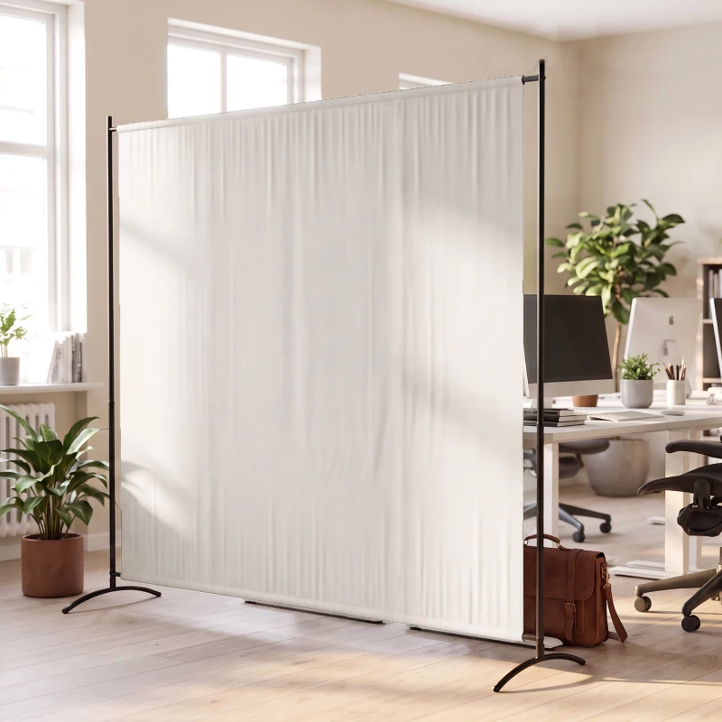 Outsunny Paravent Extérieur à Panneau Unique, Séparateur de Pièce de 180H cm avec Protection UV30+, Beige