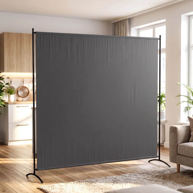 Outsunny Paravent Extérieur à Panneau Unique, Séparateur de Pièce de 180H cm avec Protection UV30+, Gris Foncé