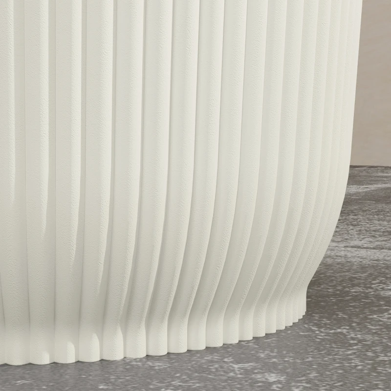Outsunny Set of Two Ф22cm Planters - White