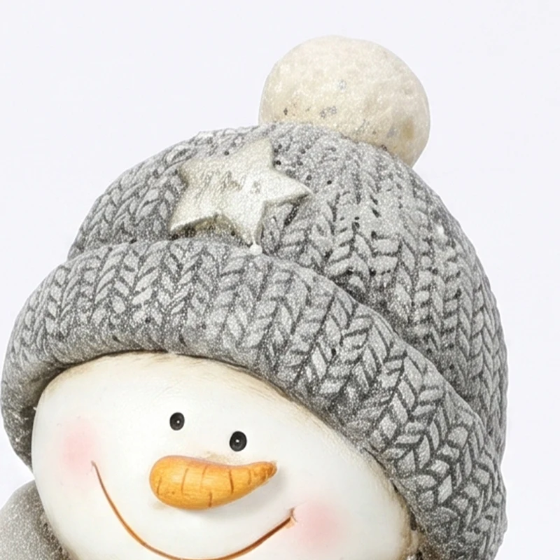 HOMCOM Kerstdecoratie sneeuwpopfiguur, verlicht MGO-beeld met Welkom-bord, leds en dagtimer