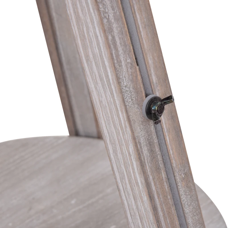 HOMCOM Lámpara de Pie con Trípode Regulable en Altura para Oficina y Hogar Estante Pequeño para Almacenaje Base Estable 63x63x110-150 cm Beige